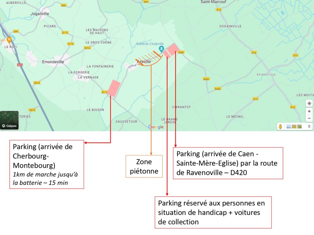 Plan des parkings