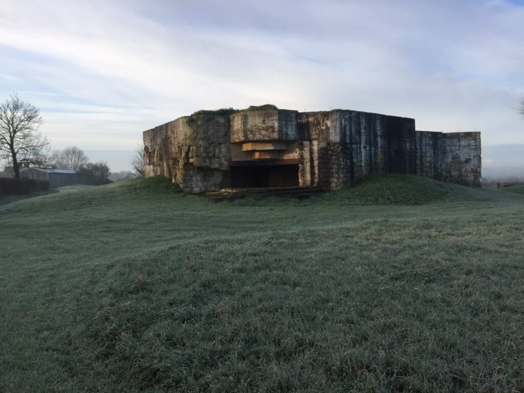 Batterie Azeville en hiver